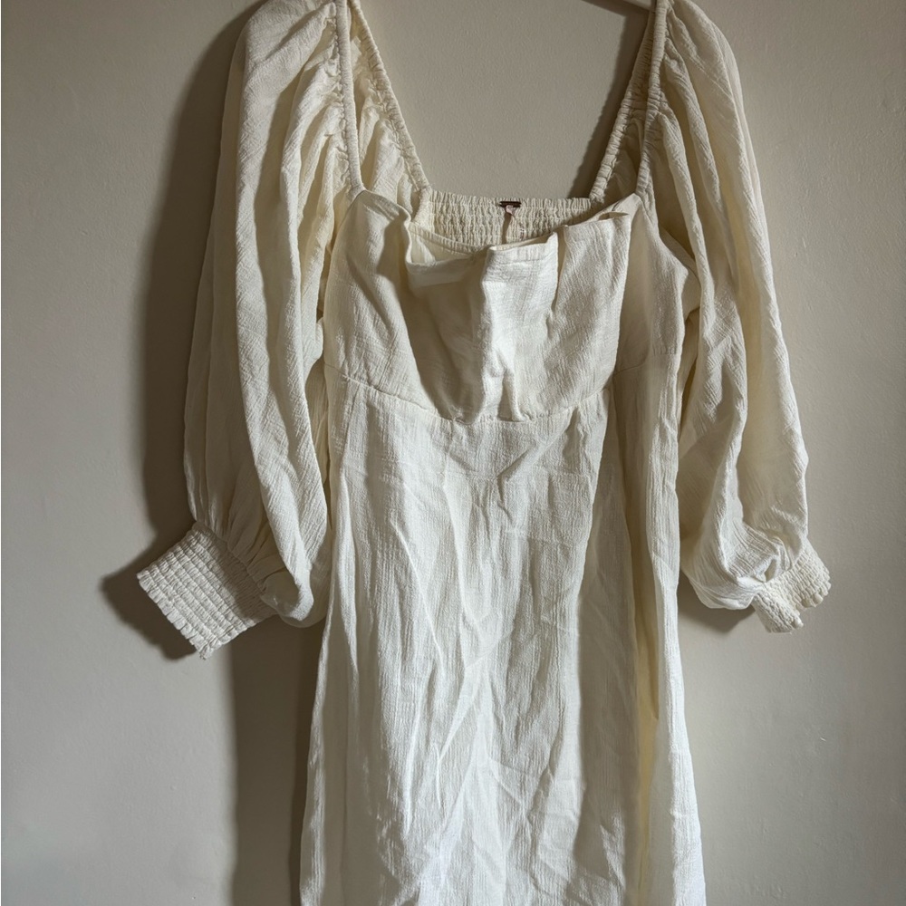 Free People Cream Dress
